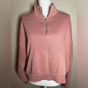 Wild Fable 1/4 zip front cropped sweatshirt size XXL